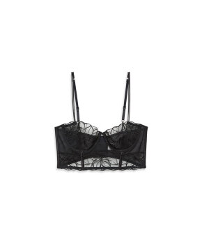 Calvin Klein - Ck Black Floral Lace Unlined Balconette