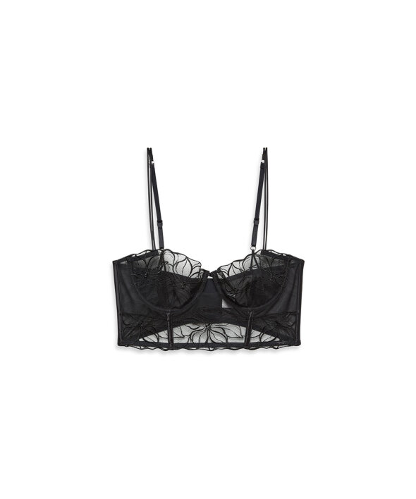 Calvin Klein - Ck Black Floral Lace Unlined Balconette