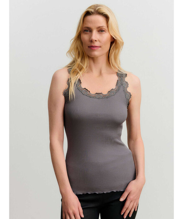 Rosemunde - Babette Silk Top w/lace