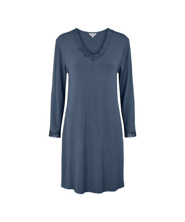 Lady Avenue - Bamboo long sleeve nightdress with l