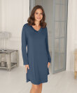 Lady Avenue - Bamboo long sleeve nightdress with l