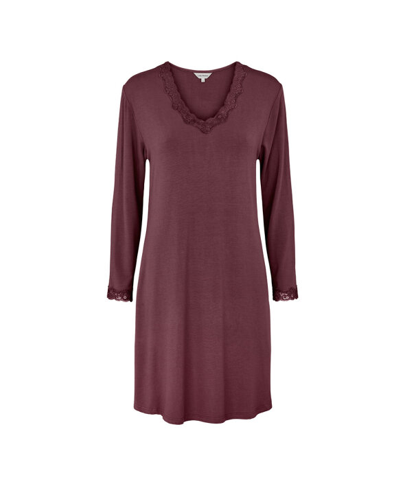 Lady Avenue - Bamboo long sleeve nightdress with l