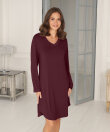 Lady Avenue - Bamboo long sleeve nightdress with l