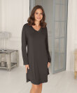 Lady Avenue - Bamboo long sleeve nightdress with l