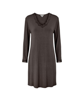 Lady Avenue - Bamboo long sleeve nightdress with l