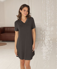 Lady Avenue - Bamboo short sleeve nightdress with