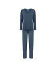 Lady Avenue - Bamboo long sleeve pyjamas with lace