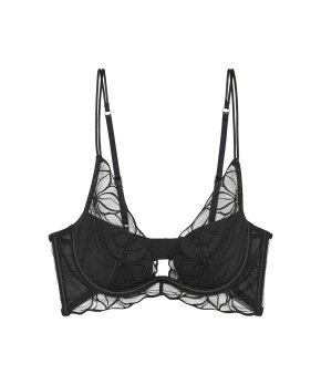 Calvin Klein - Ck Black Floral Lace Lightly Lined Plunge