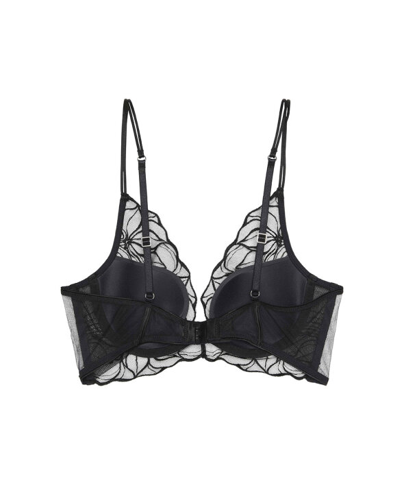Calvin Klein - Ck Black Floral Lace Lightly Lined Plunge