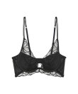 Calvin Klein - Ck Black Floral Lace Lightly Lined Plunge