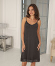 Lady Avenue - Bamboo slip with lace