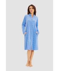 Louis Feraud - Nightwear Robe, 1/1 Sleeve, Zipper, Pock