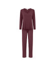 Lady Avenue - Bamboo long sleeve pyjamas with lace