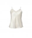 Lady Avenue - Silk Woven Camisole W/Lace