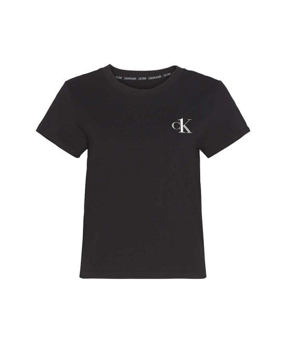 Calvin Klein Top loungeshirt pyjamas Ck One Lounge Jersey S S T Shirts Wunderwear Sort