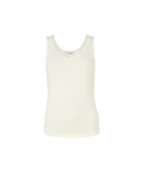 Lady Avenue - Bamboo Underwear Tank Top With Lace