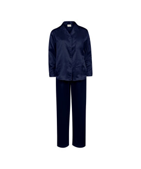 Lady Avenue - Homewear - Cotton & Satin Long Sleeve Pyjamas