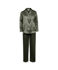 Lady Avenue - Homewear - Cotton & satin Satin Long Sleeve Pyjamas