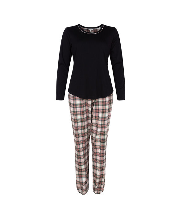 Lady Avenue - Homewear - Cotton & satin Cotton Flannel Pyjamas