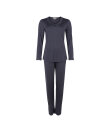 Lady Avenue - Silk Jersey Pyjamas, Long Sleeve