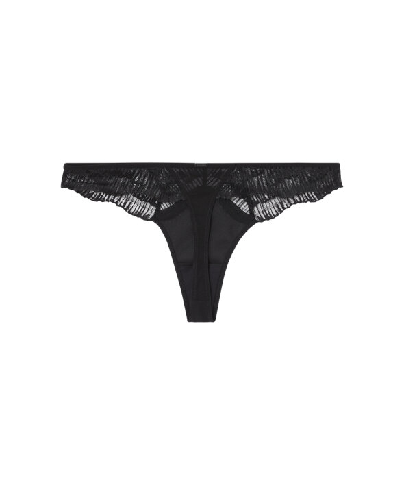 Calvin Klein - Ck Black Linear Lace Thongs