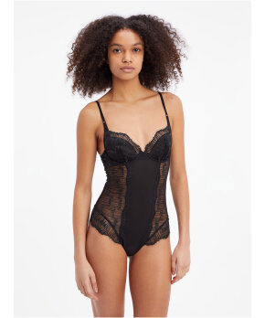 Calvin Klein - Ck Black Linear Lace Bodysuit