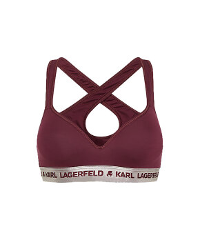 Karl Lagerfeld - Metallic Logo Padded Bra