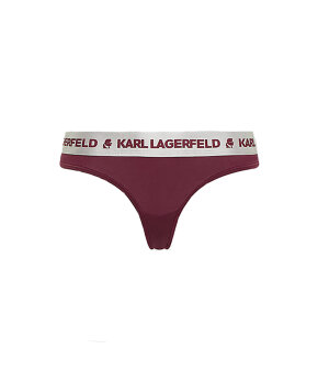 Karl Lagerfeld - Metallic Logo Thong