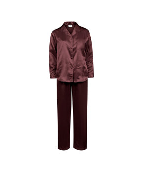 Lady Avenue - Homewear - Cotton & satin Long Sleeve Pyjamas