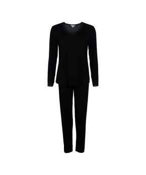 Lady Avenue - Bamboo long sleeve pyjamas with lace Lady Avenue - Bamboo long sleeve pyjamas with lace