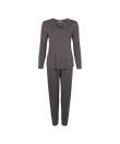 Lady Avenue - Bamboo long sleeve pyjamas with lace