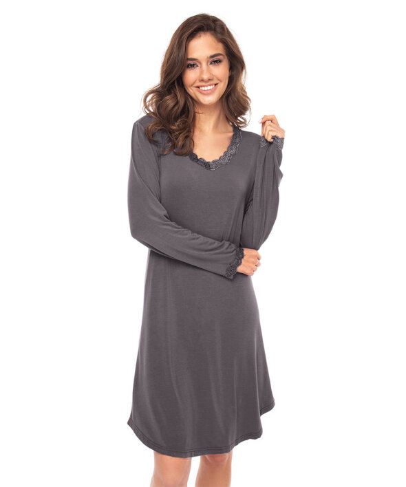 Lady Avenue - Bamboo Homewear Bamboo Long Sleeve Nightdress