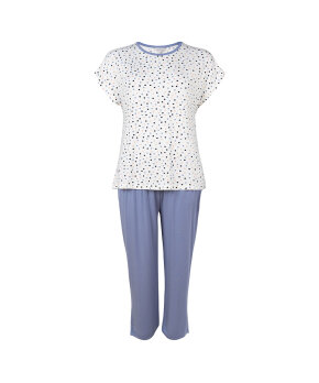 Lady Avenue - Bamboo Homewear Sleeve PJ With Pirate Pants