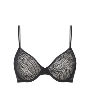 Calvin Klein - Sheer Marquisette Lace Demi-Plunge Bras