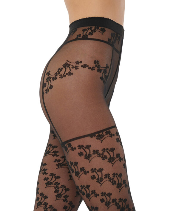 Wolford - Floral Suspender Tights