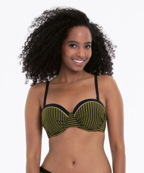 Anita - Holiday Stripes Bikini Top