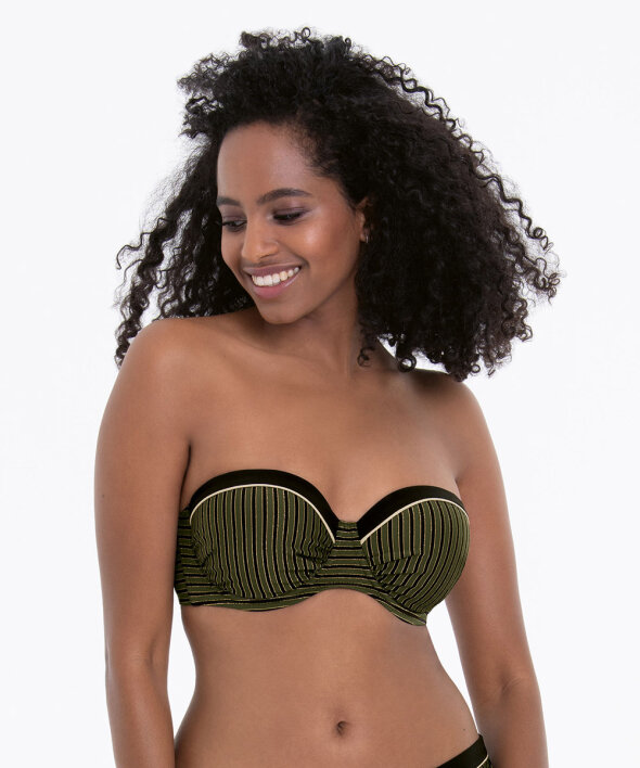 Anita - Holiday Stripes Bikini Top