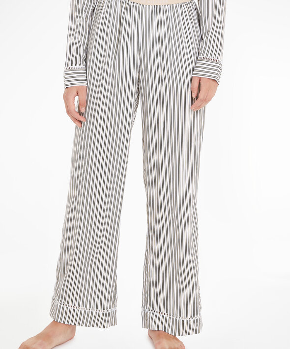 Tommy Hilfiger - Tonal Logo Lace Woven Pants