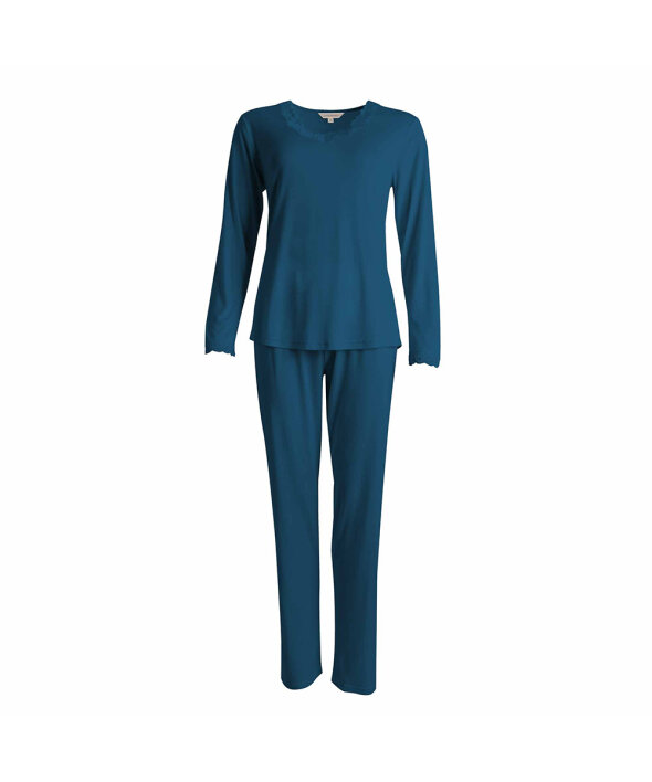 Lady Avenue - LA - Silk Jersey Pyjamas, Long Sleeve