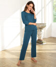 Lady Avenue - Bamboo Homewear T-Shirt With 3/4-Sleeve