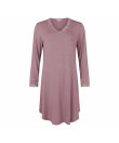 Lady Avenue - Bamboo long sleeve nightdress with l