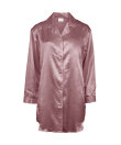 Lady Avenue - LA - Homewear - Cotton & satin Satin Long Sleeve Nightshirt