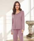 Lady Avenue - Bamboo Homewear Bamboo Long Sleeve Pyjamas Wit