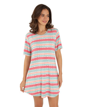 Lady Avenue - LA - Bamboo Homewear Sleeve Nightdress