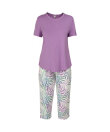 Lady Avenue - LA - Bamboo Homewear Sleeve PJ With Pirate Pants