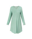 Lady Avenue - Bamboo long sleeve nightdress with l