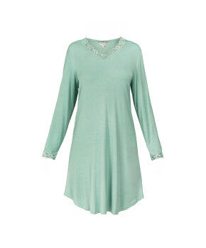 Lady Avenue - Bamboo long sleeve nightdress with l Lady Avenue - Bamboo long sleeve nightdress with l
