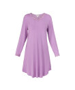 Lady Avenue - Bamboo long sleeve nightdress with l