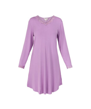Lady Avenue - Bamboo long sleeve nightdress with l Lady Avenue - Bamboo long sleeve nightdress with l
