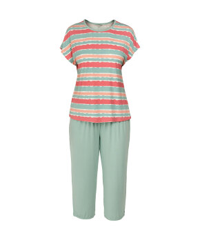 Lady Avenue - LA - Bamboo Homewear Sleeve PJ With Pirate Pants